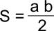 Area of right-angled triangle